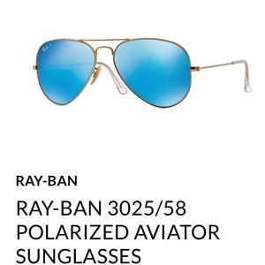 RAY BAN POLARIZED BLUE AVIATOR